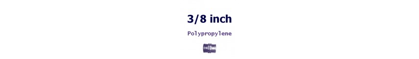 Polypropylene 3/8 inch Fittings